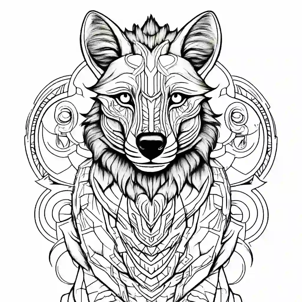 Hyenas coloring pages